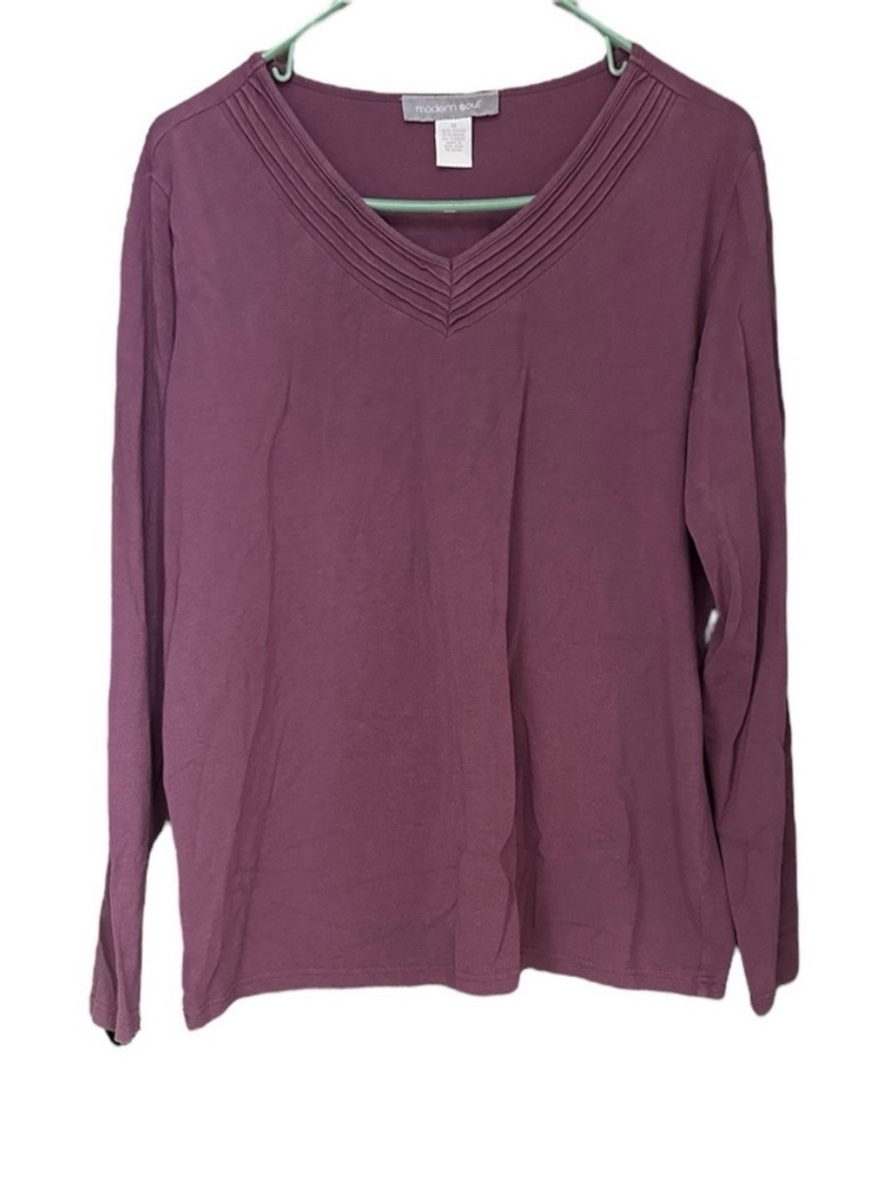 Modern Soul Long Sleeve V-Neck Shirt Size 1X